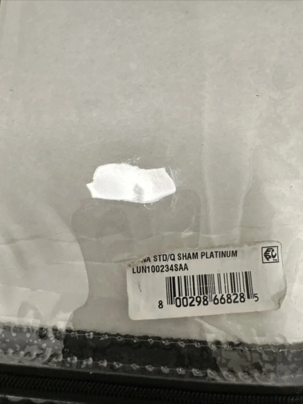 Donna Karan Standard / Queen LUNA Woven Jacquard Platinum Pillow Sham NEW R.$165